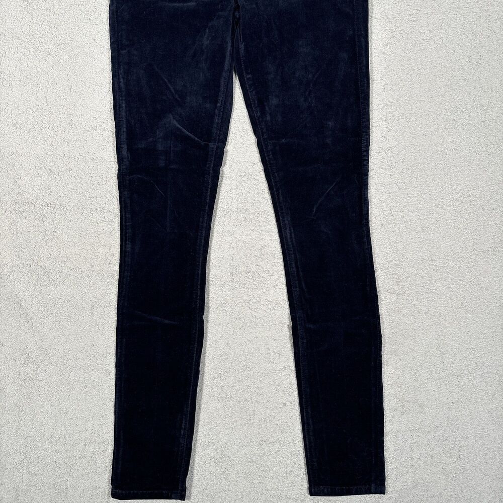 Citizens Of Humanity Rocket High Rise Skinny Pants Navy Blue Velvet Jeans Sz 25 - Picture 2 of 13